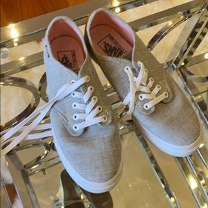 Gray vans sneakers Size 8 1/2 lightly worn